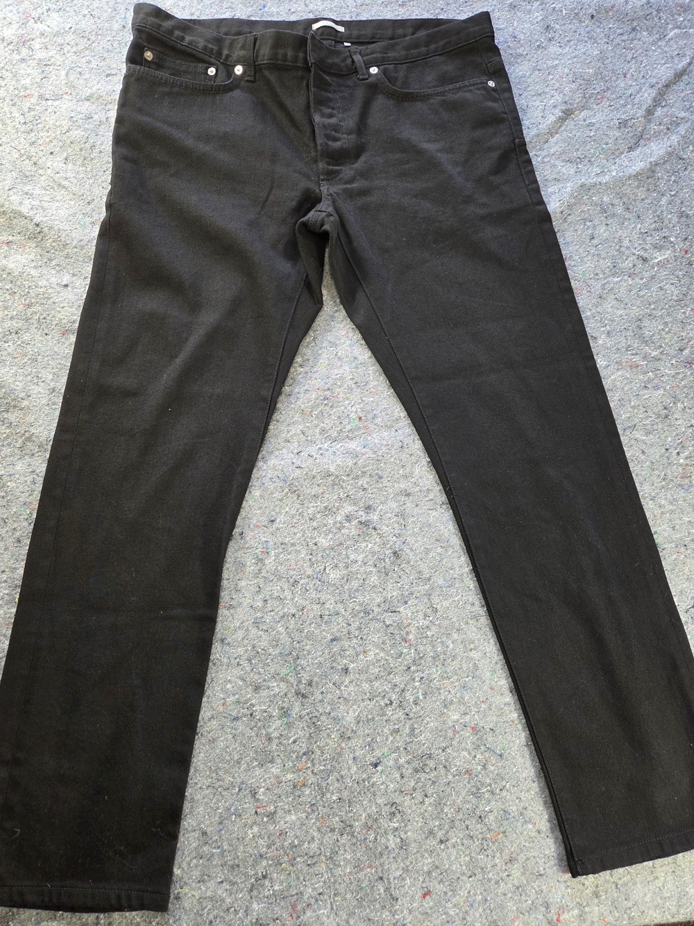 Dior Homme Men’s 36 Black Slim 17.5 Jeans Made Italy Stretch Denim